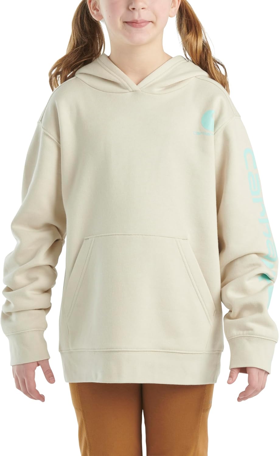 Carhartt Girls' Hooded Pullover Sweatshirt for Cozy Comfort