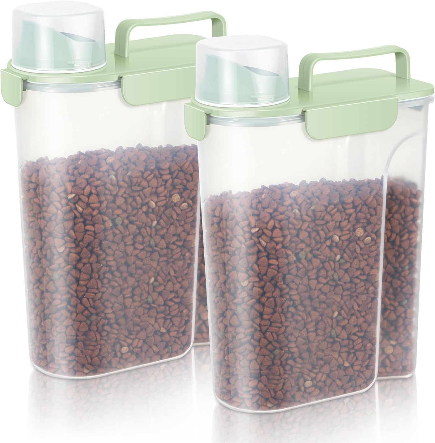 5-7Lbs Dog Cat Food Storage Container with Large Nozzle