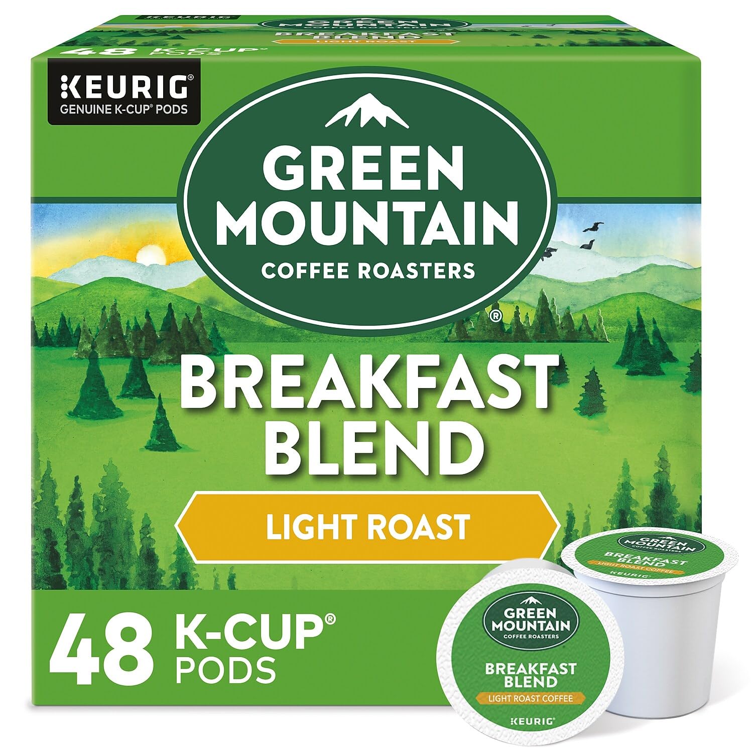 Green Mountain Light Roast K-Cup Pods - 48 Count