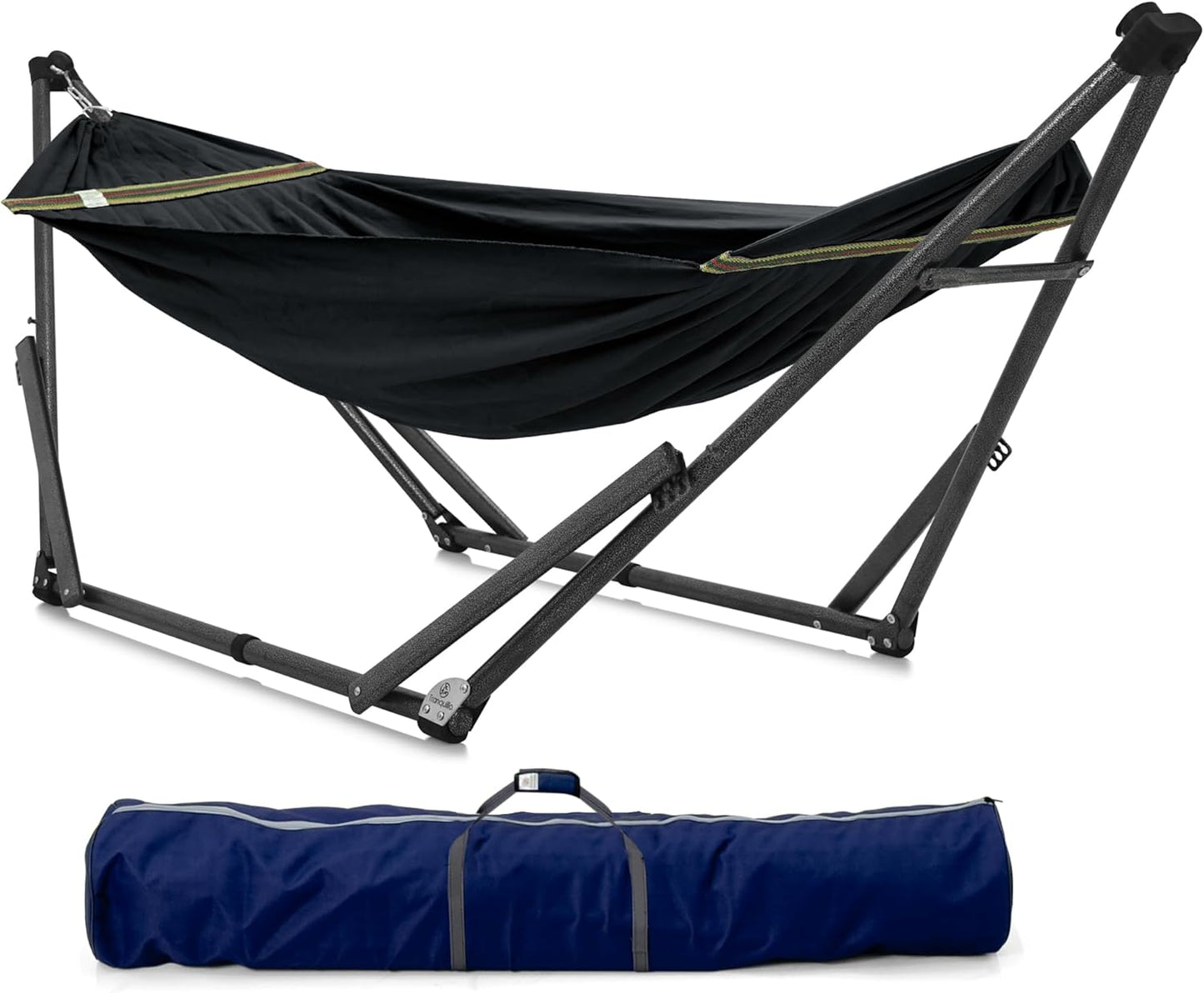Tranquillo Uniki Collapsible Hammock with Stand for Relaxation