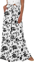 Wide Leg Palazzo Pants High Waisted Flowy Trousers - Comfortable SIZE