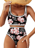 Chic Floral Print High Waisted Bikini Set for Women by Herseas
