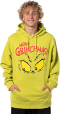 Merry Grinchmas Hoodie with Glaring Eyes