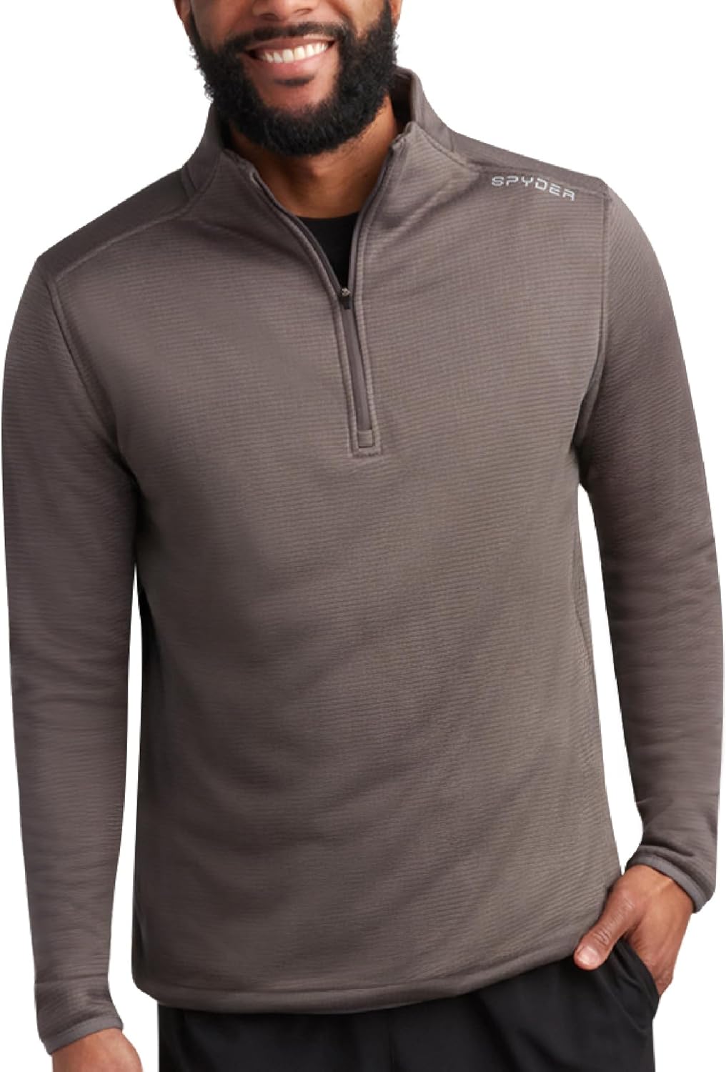 Spyder Mens Quarter Zip Pullover Sweatshirt for Active Comfort