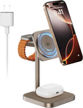 Fast Qi2 Certified 3-in-1 Charger Stand - Desert Gold
