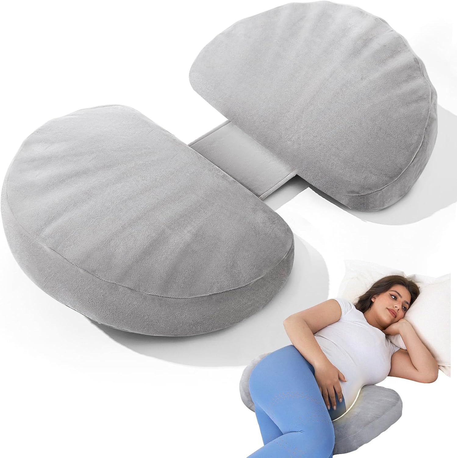 Pregnancy Pillow for Sleeping Memory Foam Support for Comfort