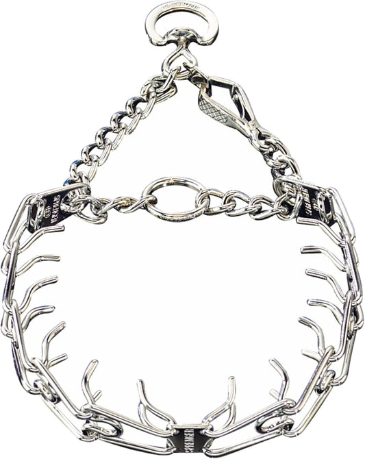 Chrome Plated Training Collar for Dogs with Quick Release Snap