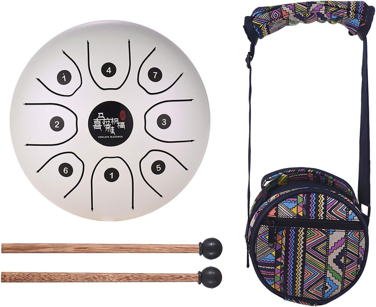 Btuty Mini 8-Tone Steel Tongue Drum for Young Musicians