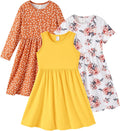 Toddler Girl Floral Skater Multipack Dresses 3-Pack - Comfortable