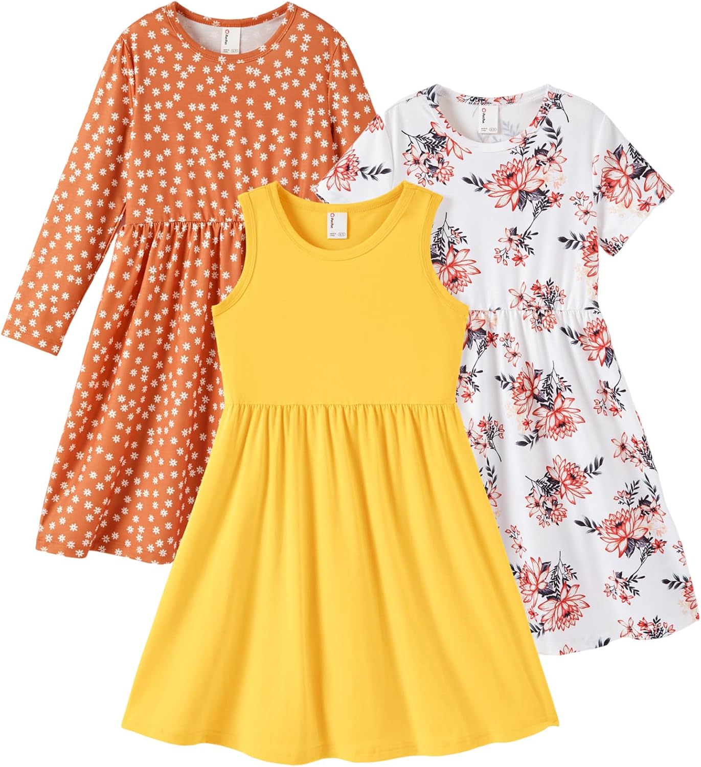 Toddler Girl Floral Skater Dresses 3-Pack for Every Occasion