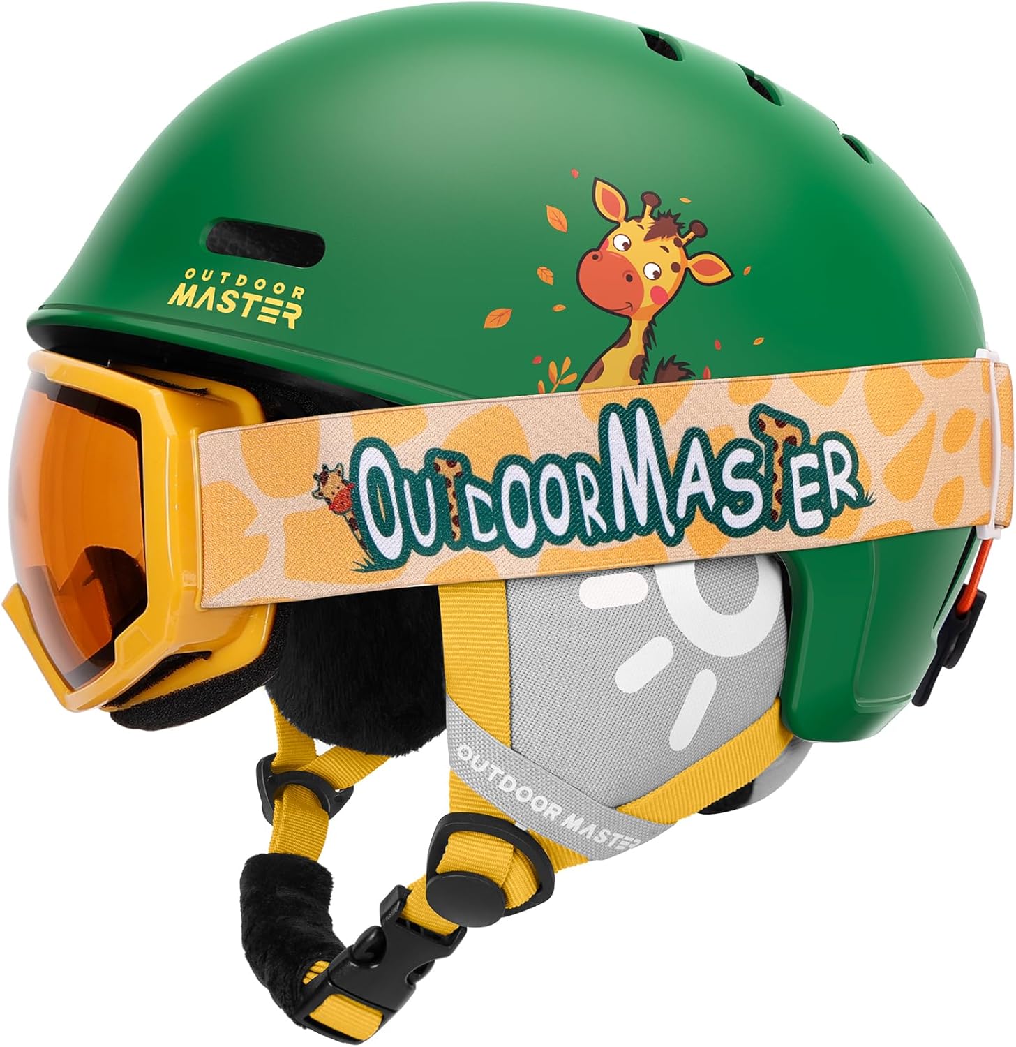 OutdoorMaster Kids Ski Helmet Set - Safety Certified