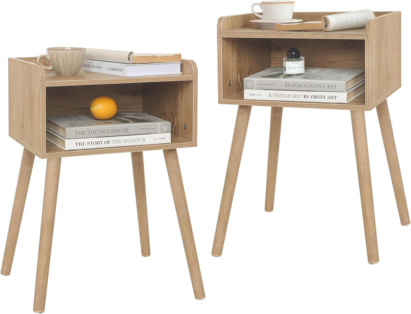 MaxSmeo End Tables Set of 2 for Modern Living Room Spaces