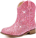 Toddler Cowgirl Boots Glitter Girls Cowboy Boots for Fun