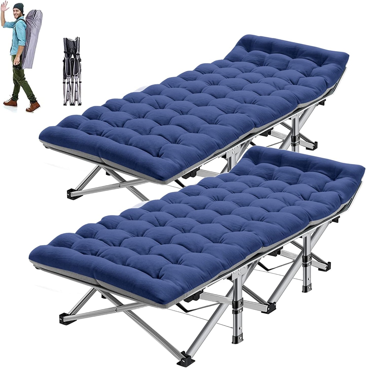 ABORON Folding Camping Cot for Adults - Portable and Durable