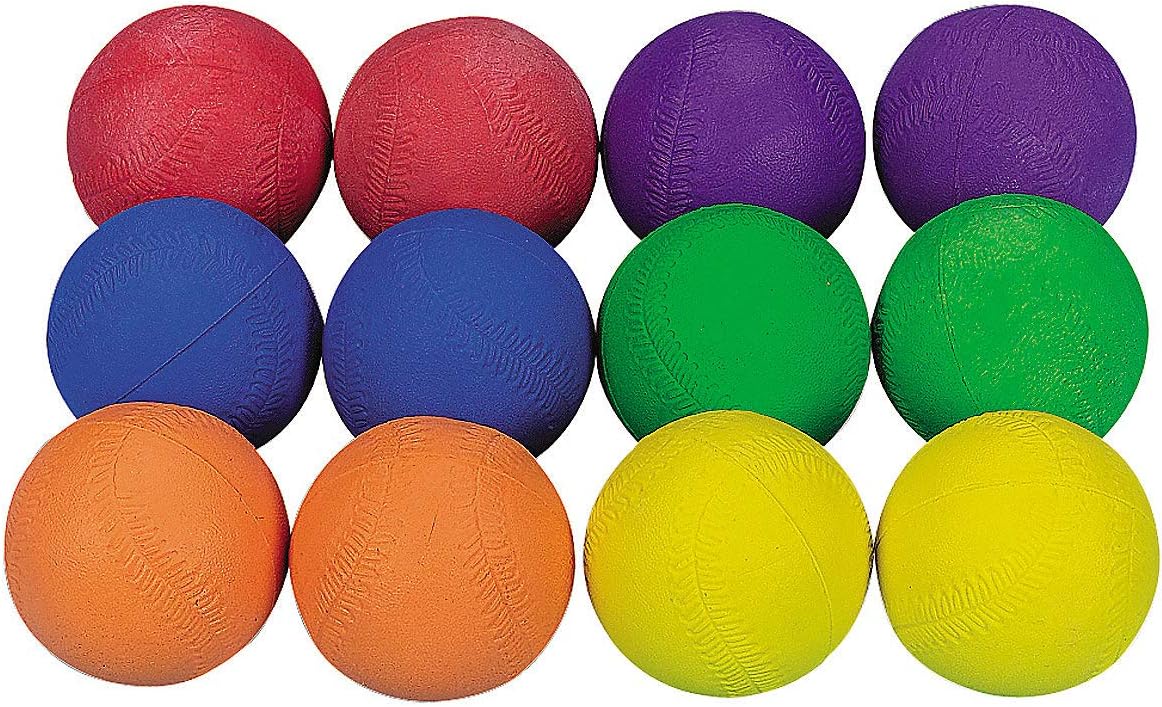 Vibrant Rubber Baseballs - Active Fun for Kids