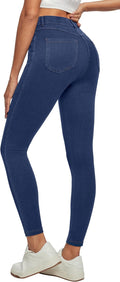 Women High Waisted Stretchy Skinny Jeans with Pockets - Tummy Control