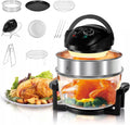 Pro 8in1 Glass Air Fryer Non Toxic Extra Large - 18 Quart Capacity