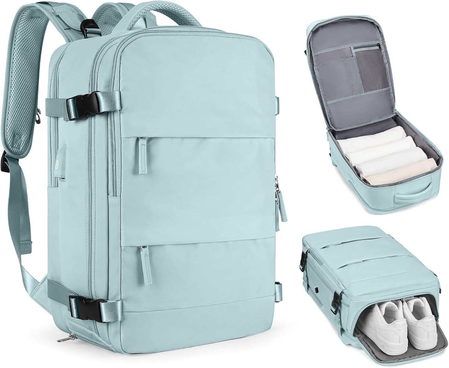 Large Personal Item Travel Backpack for Men and Women - Waterproof