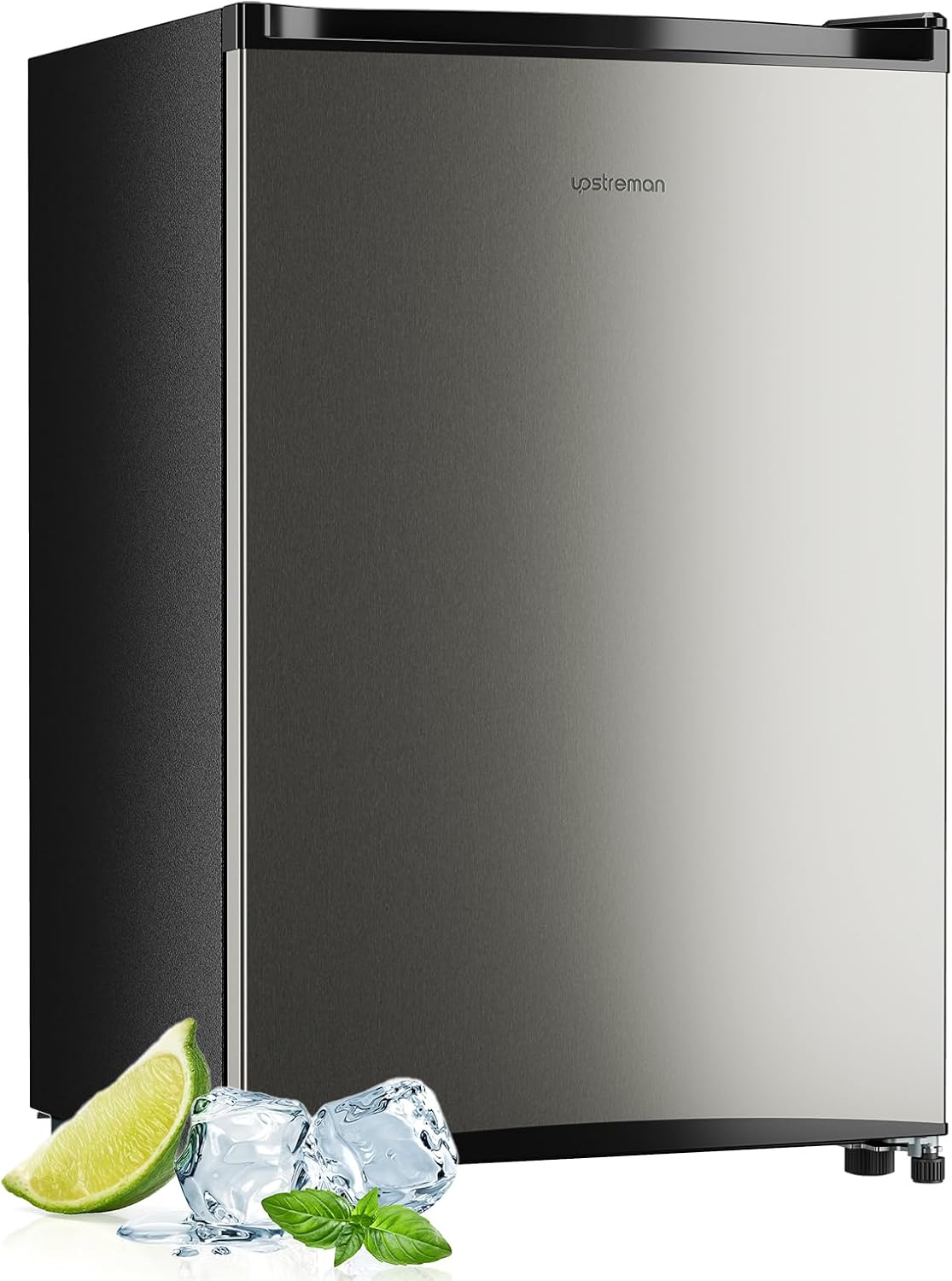 Compact 3.0 Cu.ft Mini Freezer with Reversible Door for Home