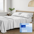 THREAD SPREAD King Size Cotton Sheets Set - 400 TC Sateen Luxury