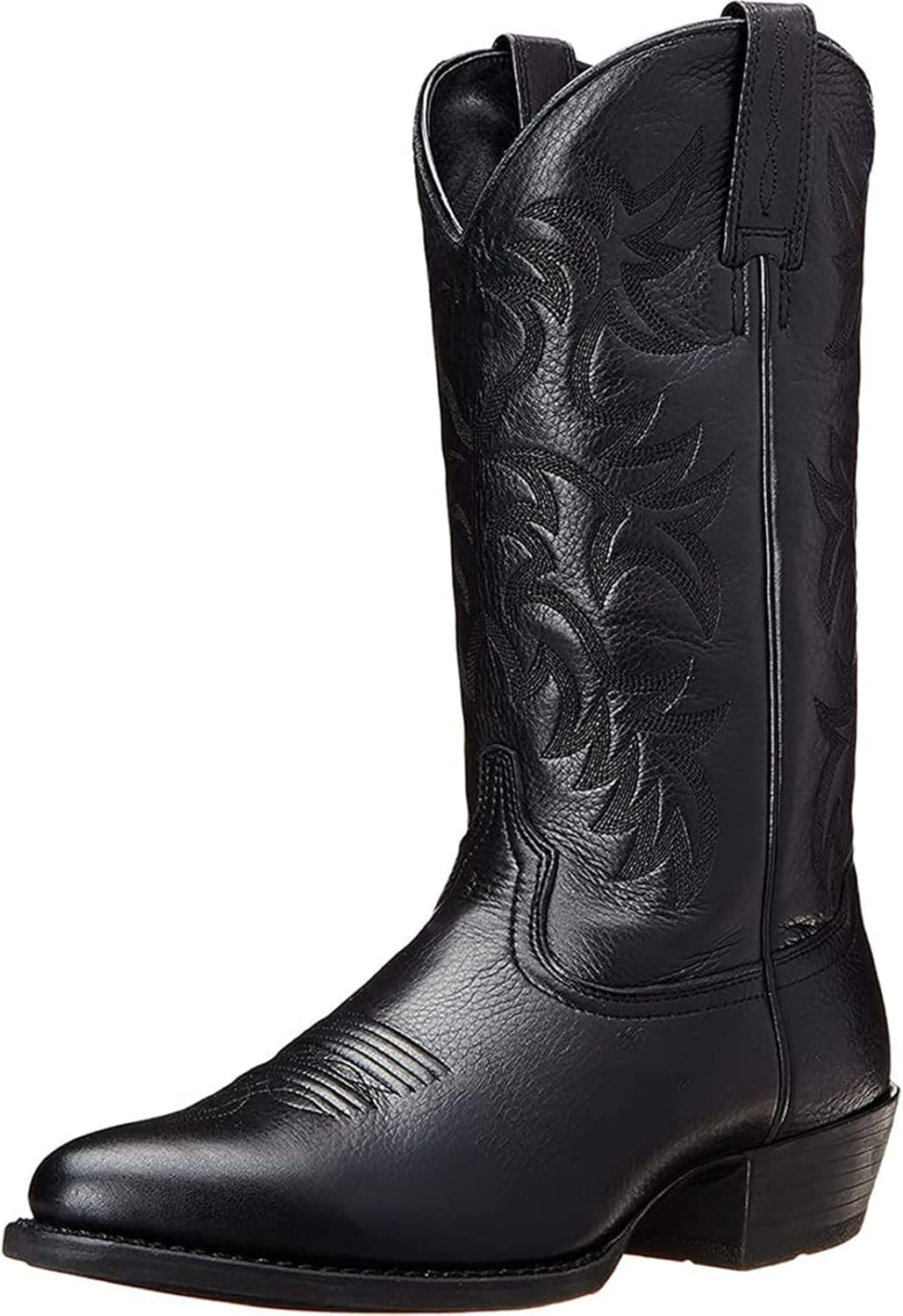 Classic Cowboy Boots for Men - Distressed Embroidered Style