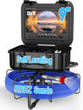 Self-Leveling Sewer Camera with 512Hz Sonde 100ft - 9in Monitor