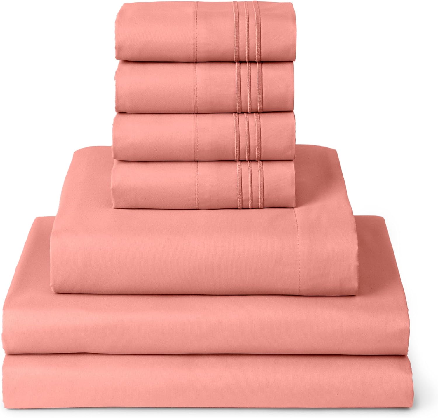Mellanni Split King Sheet Set - 7-Piece Bedding for Comfort