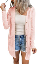 MEROKEETY Women's Open Front Lightweight Cardigan - Versatile Summer