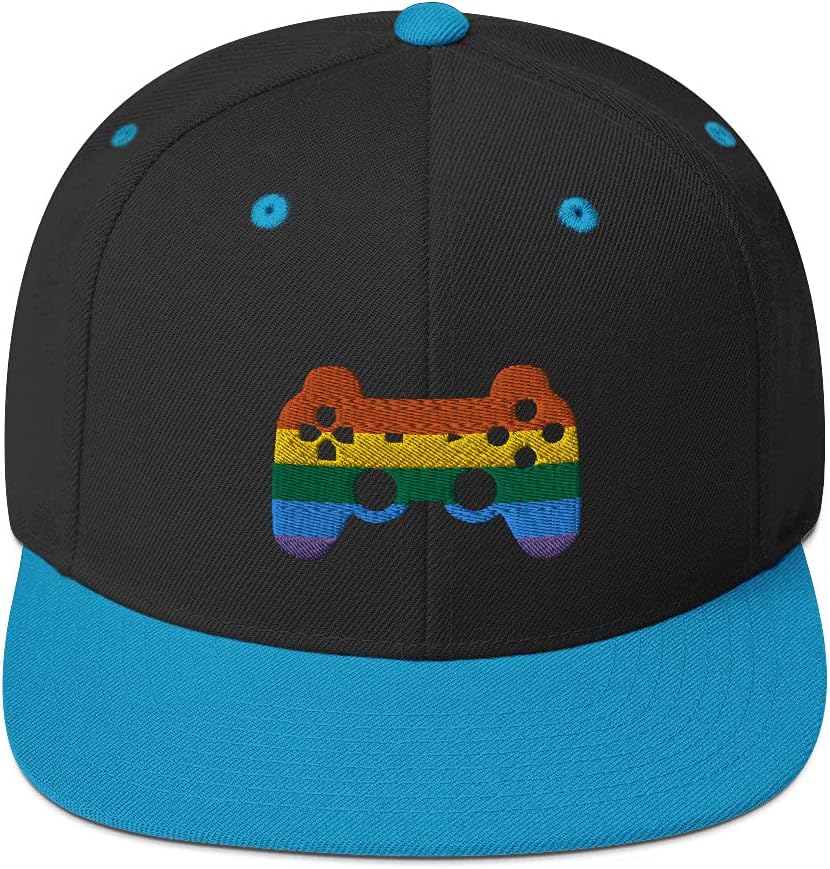Pride Gamer Snapback Hat - 3D Puff Brim