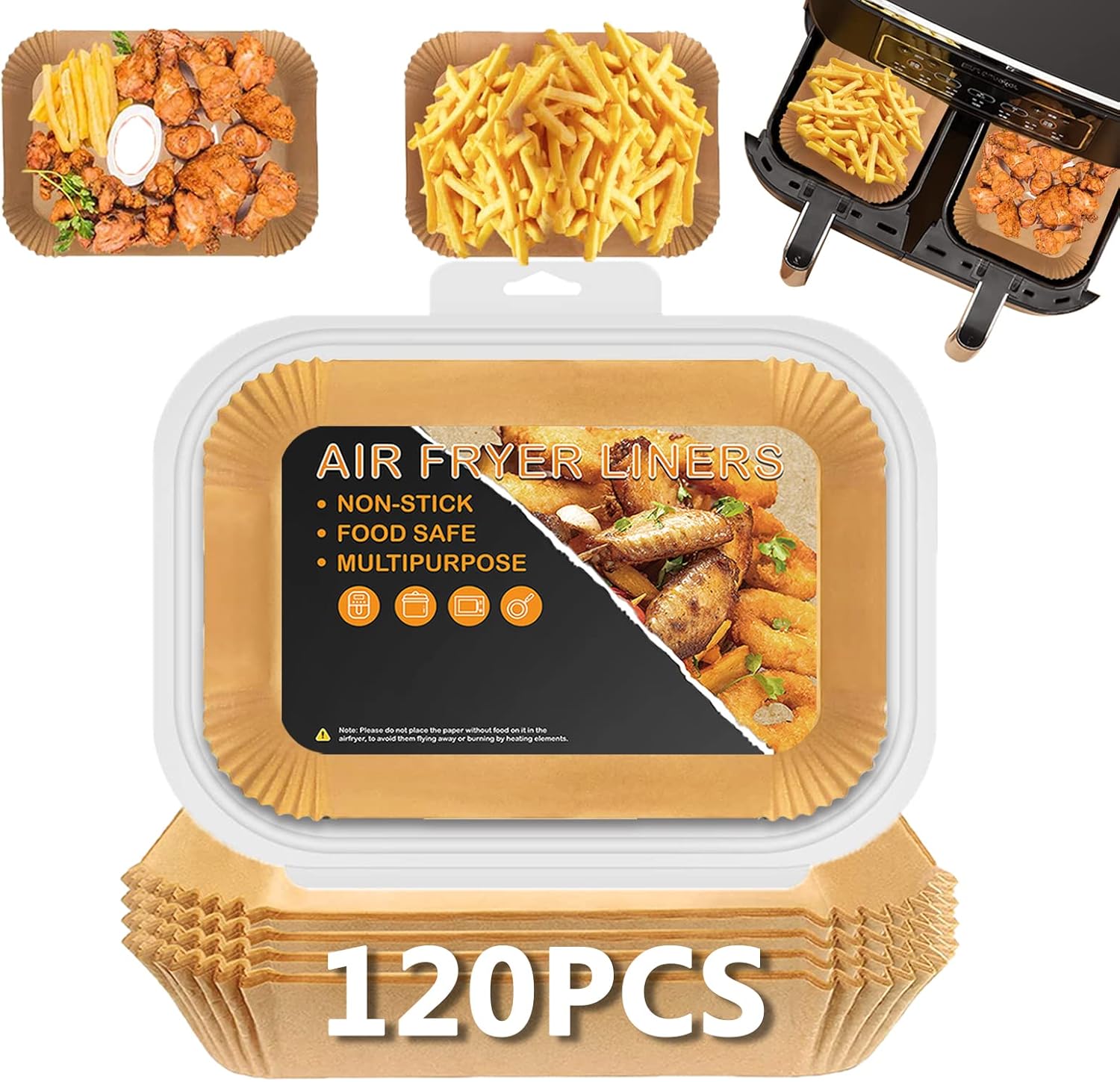 Non-Stick Air Fryer Liners - Easy Clean Up!