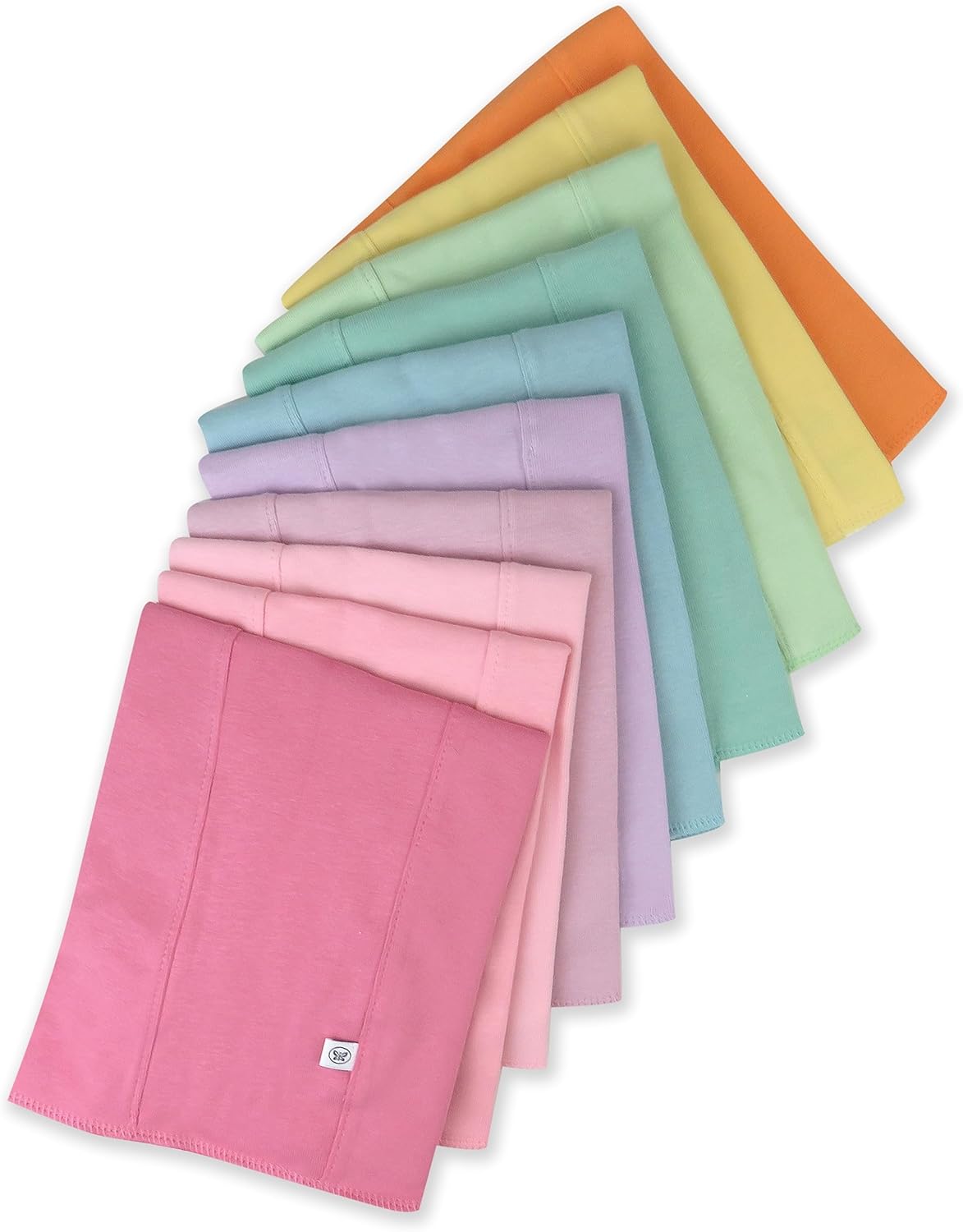 HonestBaby Organic Cotton Knit Burp Cloths Multipack for Babies