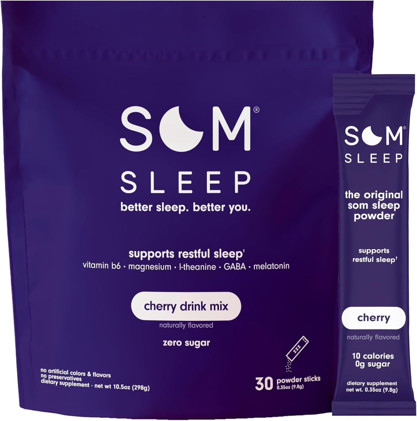 Som Sleep Powder Drink Mix for Restful Sleep and Recovery