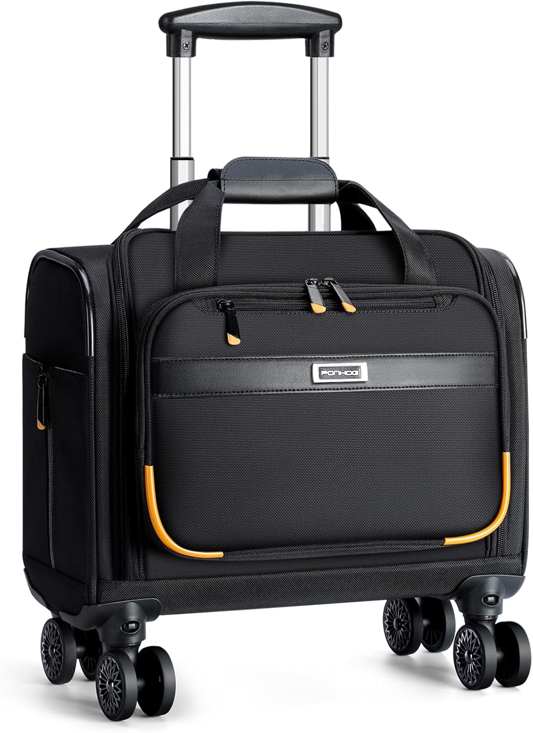 Rolling Laptop Bag with 4 Spinner Wheels for Work Travel
