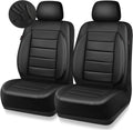 CAR PASS Faux Leather Car Seat Covers Front Seats Only - Comfortable