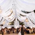 4 Panels White Ceiling Drapes 5ft x 30ft - Wedding Ceiling Draping