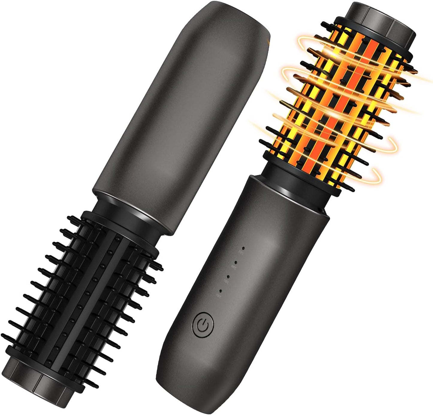 Cordless Hot Brush for Travel - Fast Heating Hair Straightener