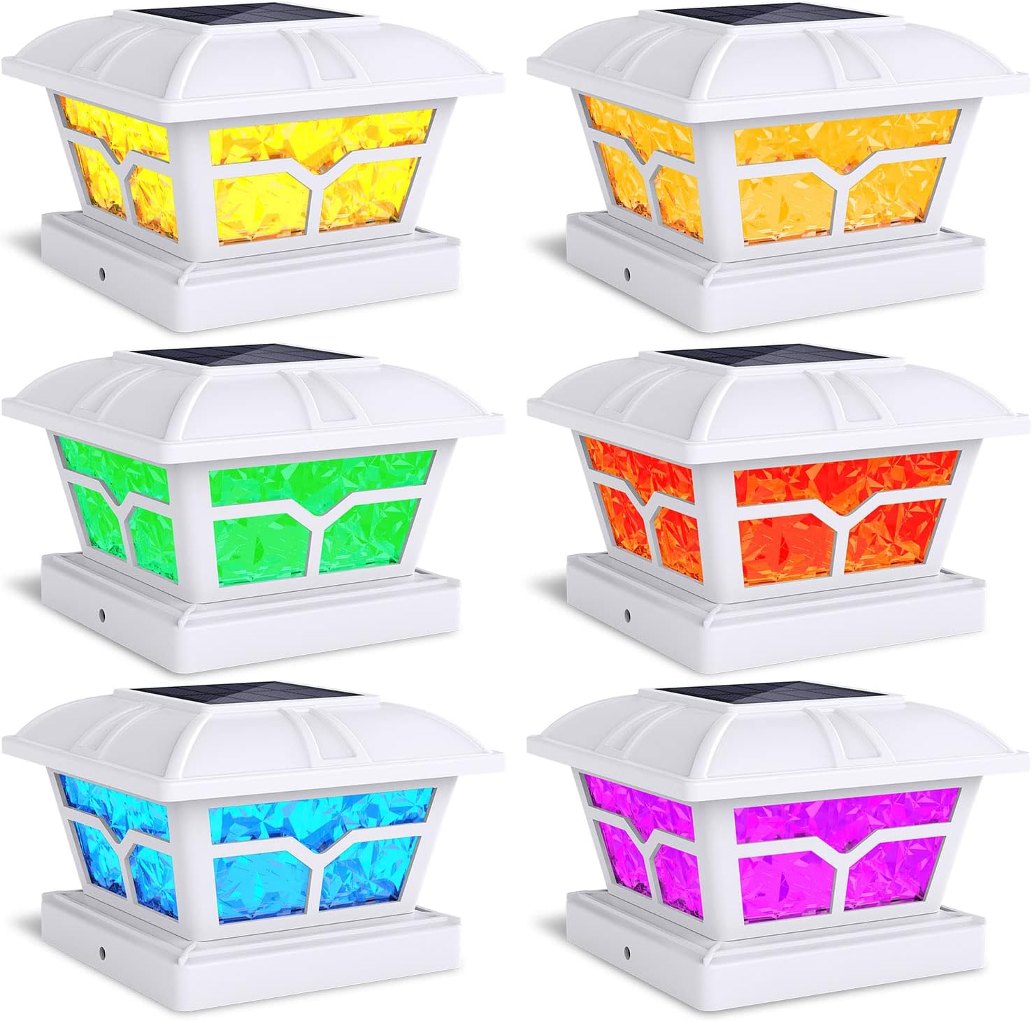 SIEDiNLAR Solar Post Cap Lights for 4x4 5x5 6x6 Posts
