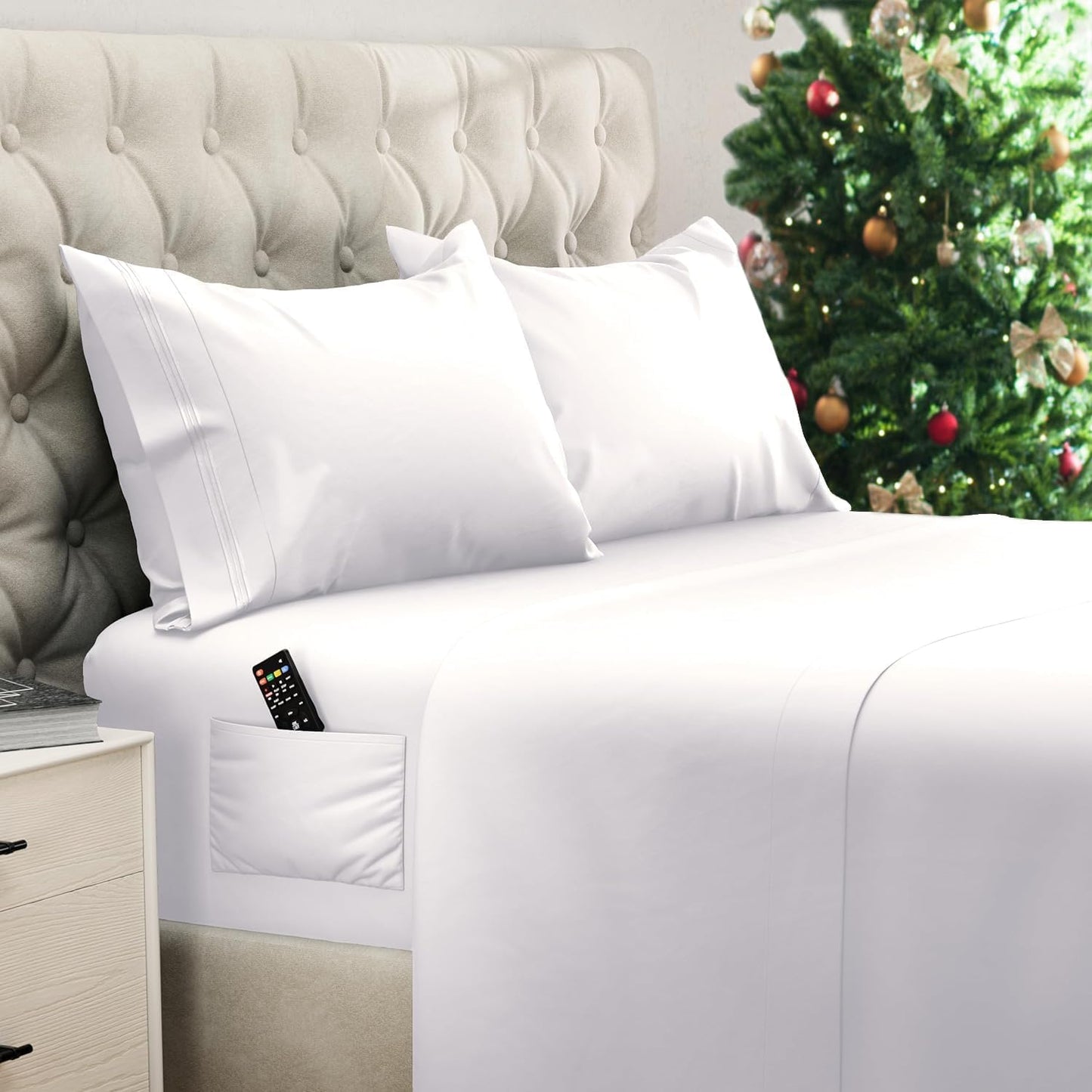 Dreamcare Queen Size Sheets Set - Soft Cooling Bed Sheets