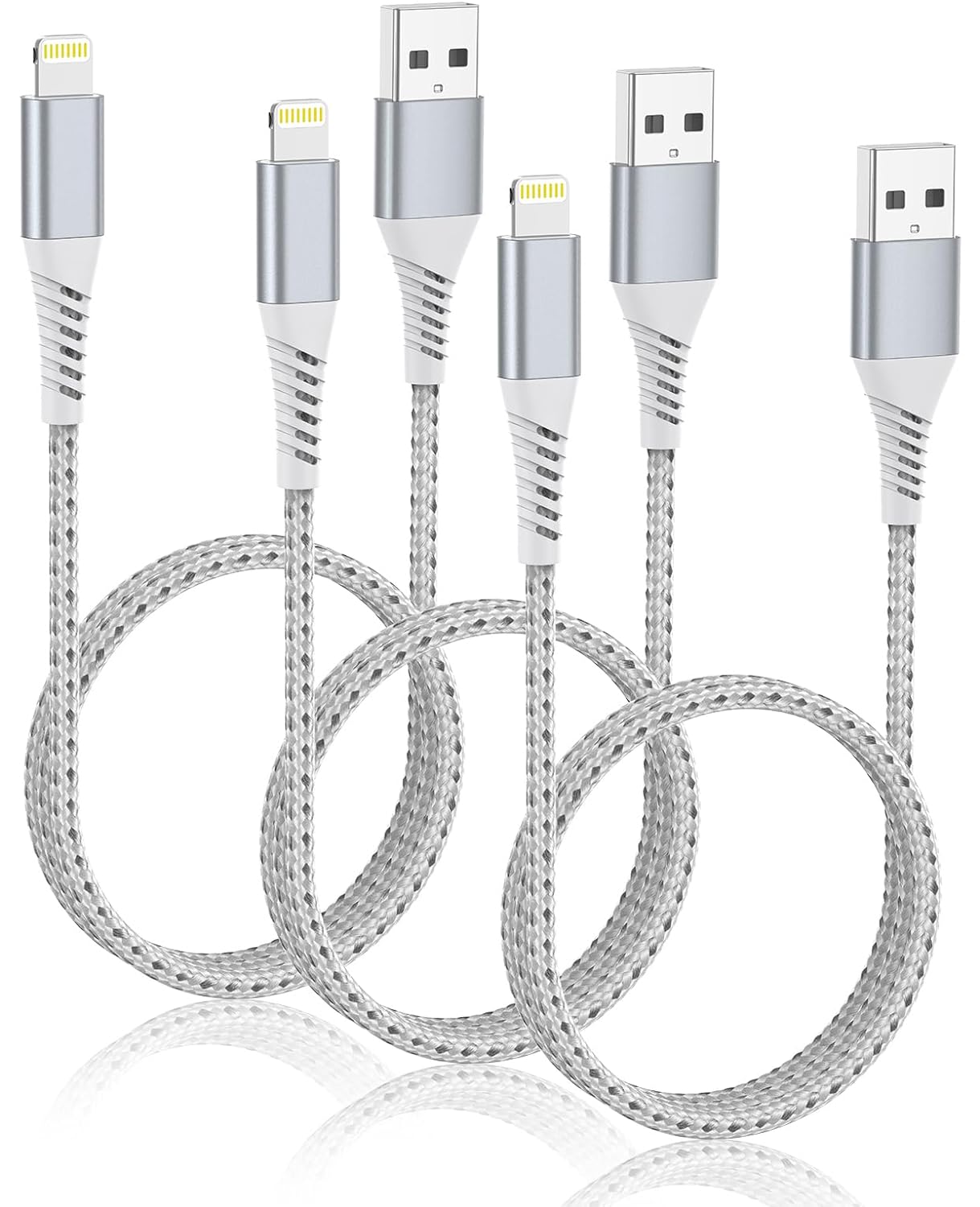 Fast Charge Anywhere: Acevien 2FT Lightning Cable Trio