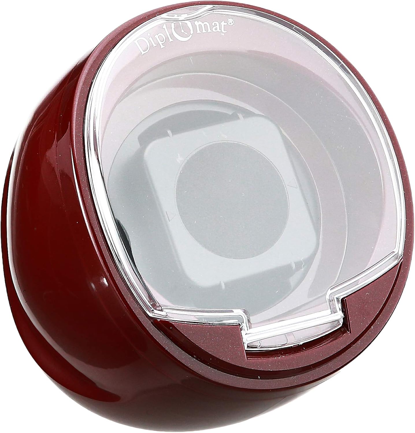 Burgundy Watch Winder with IC Timer by Diplomat