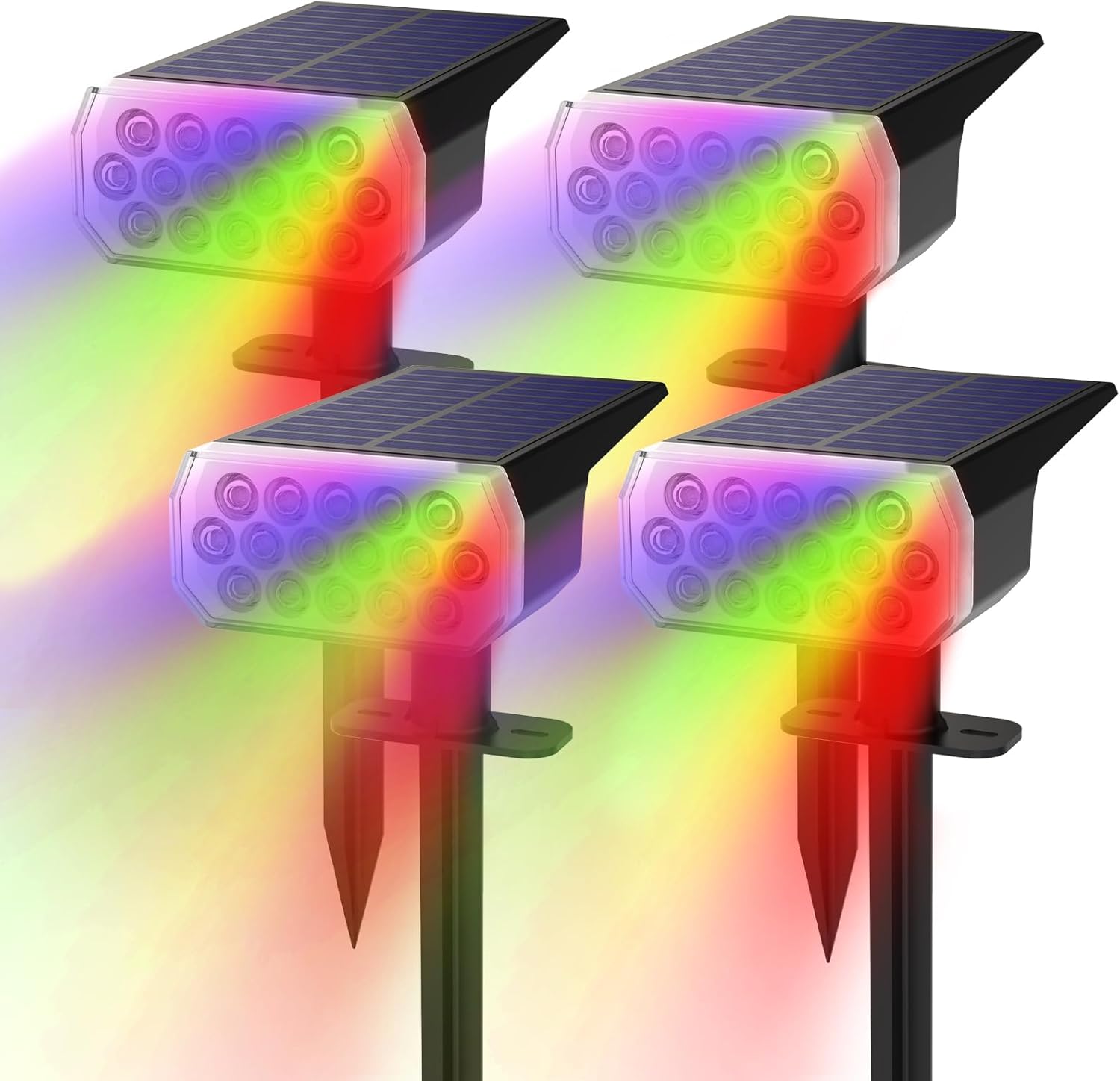 Solar Lights Outdoor Waterproof IP65 with 8 Lighting Modes