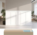 Art3d Premade Board and Batten Wainscoting Kit - Paintable MDF Accent