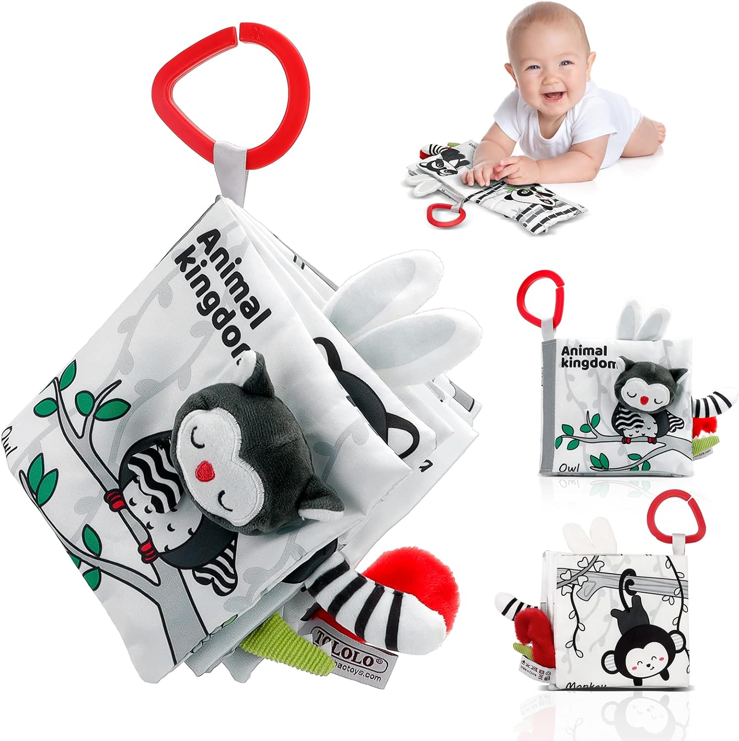 3D Touch High Contrast Baby Book for Early Learning