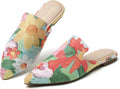 Tilocow Mules for Woman Comfortable Pointed Toe Backless Loafers style