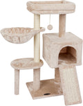 Cute Cat Tree Kitten Tower for Indoor Cat Condo - Stable Playhouse