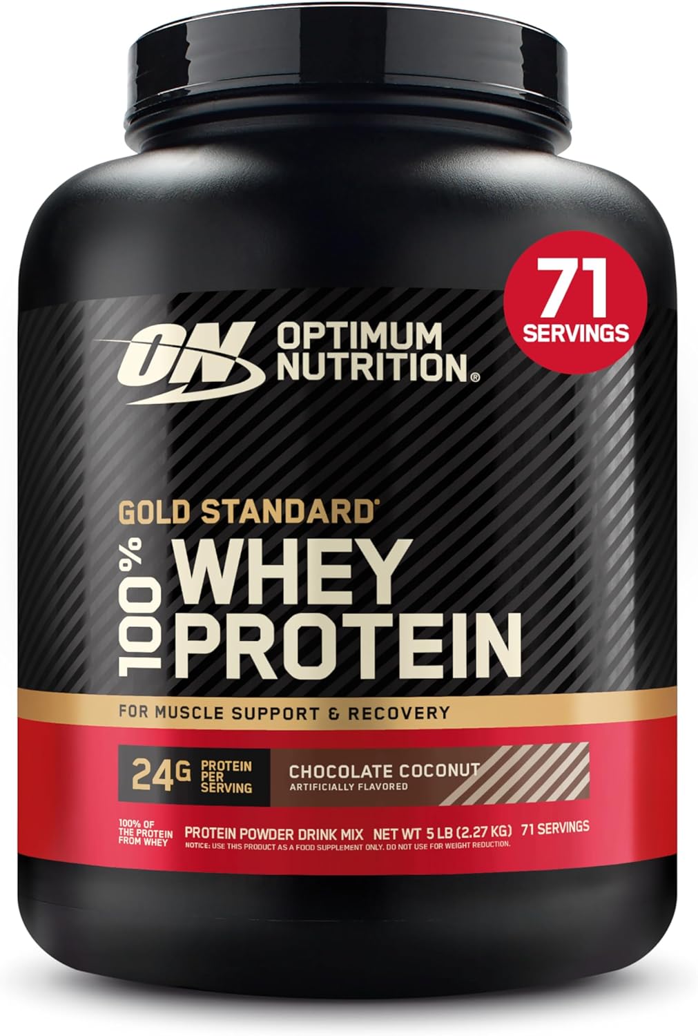 Optimum Nutrition Gold Standard Whey Protein Powder for Muscle