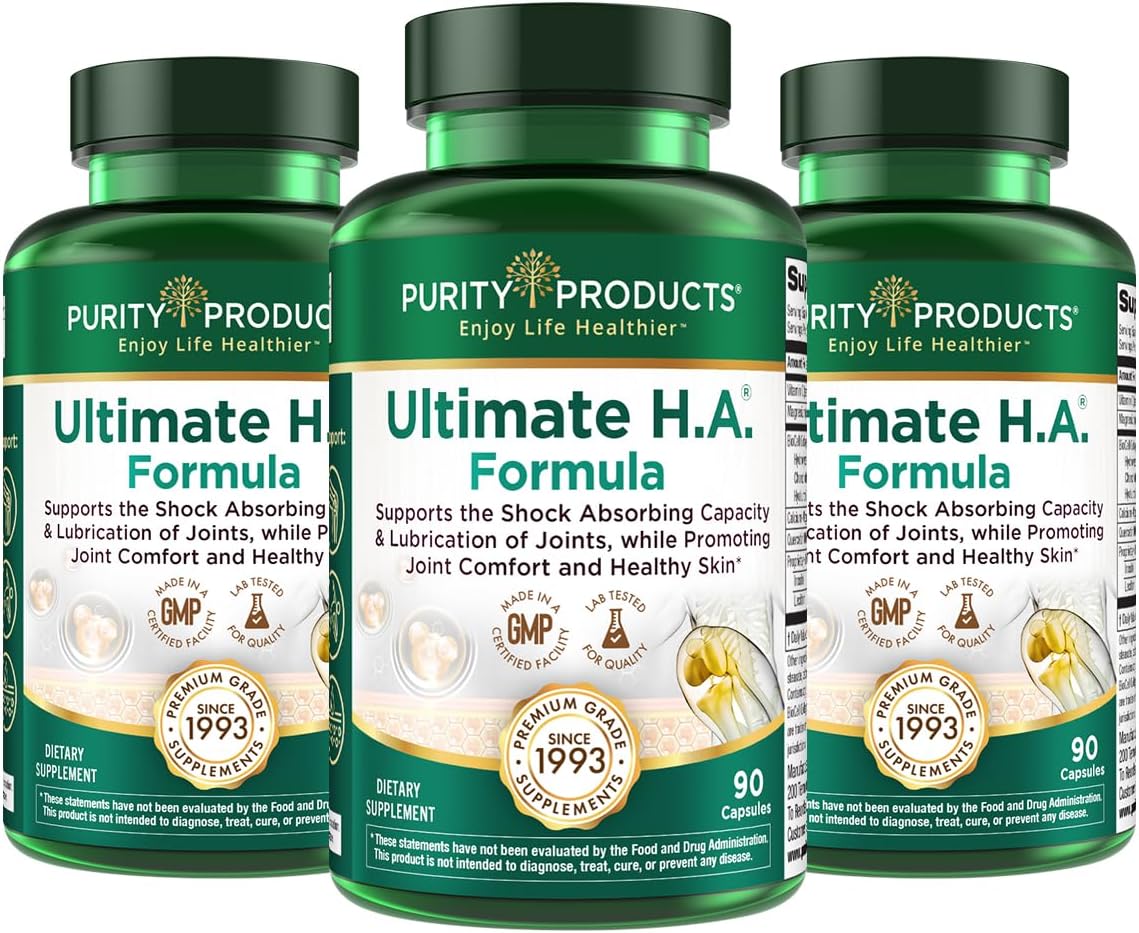 Ultimate H.A. Formula for Joints and Skin - 90 Count Bottles