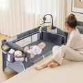 INFANS Pack and Play 5-in-1 Baby Bedside Sleeper - Versatile Portable