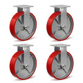 8 in Heavy Duty Casters for Industrial Use - 6000 lb Capacity
