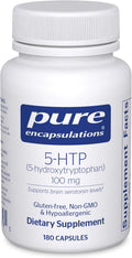 5-HTP 100 mg Capsules - 180 Count Brain & Sleep Support